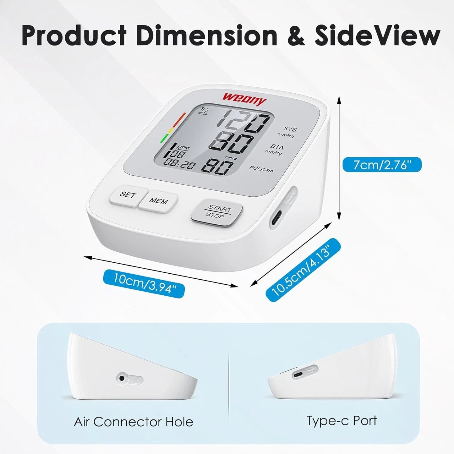 Blood Pressure Monitors for Home Use Adjustable Arm Large, x-Large, xx-Large