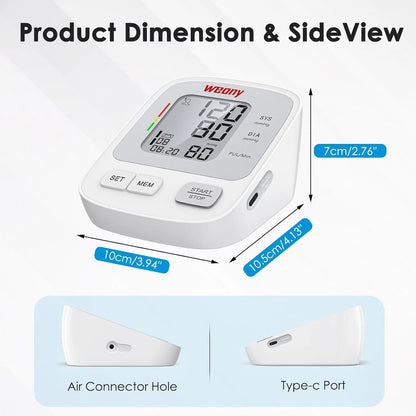 Blood Pressure Monitors for Home Use Adjustable Arm Large, x-Large, xx-Large