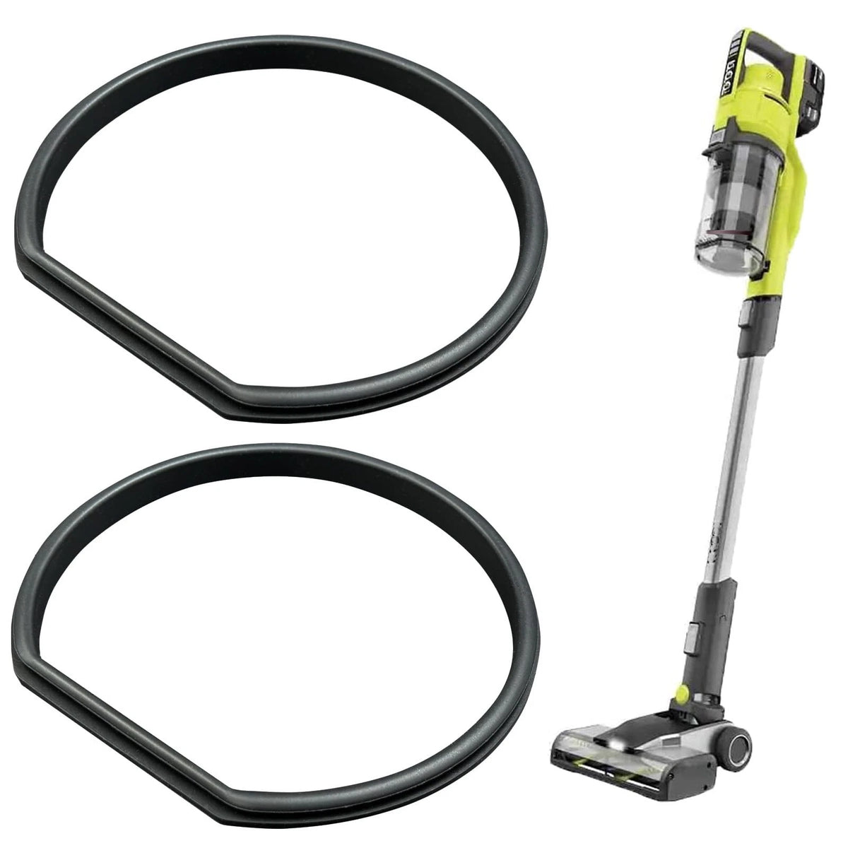 MITCHENIFY 2PCS Replacement Gasket Compatible with Ryobi 18v Stick Black