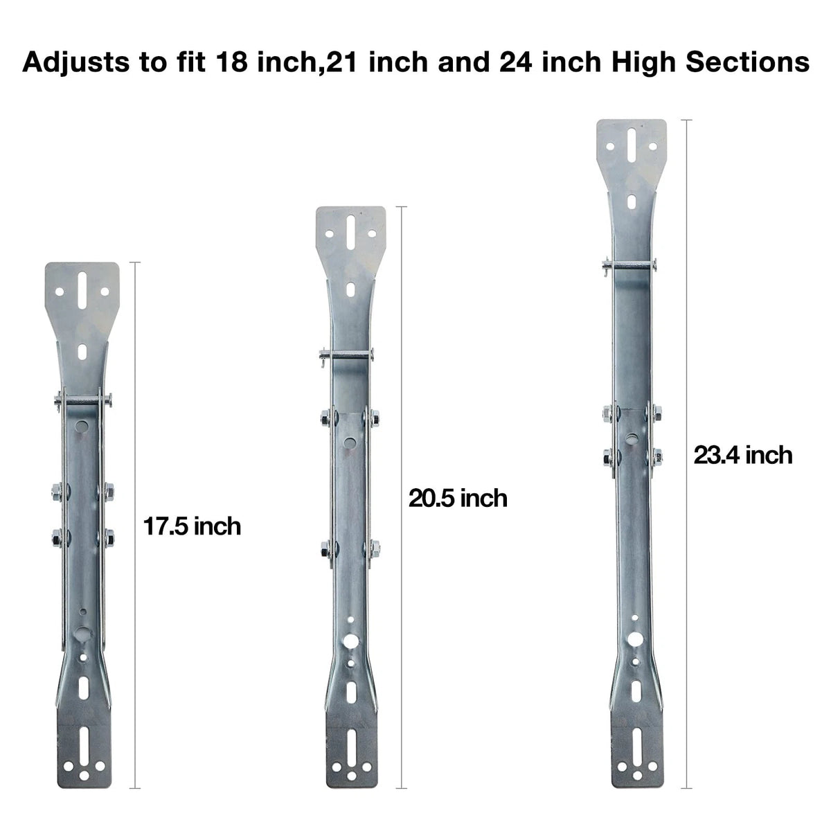 HOME MASTER HARDWARE 2 Pack Garage Door Parts Reinforcement Silver