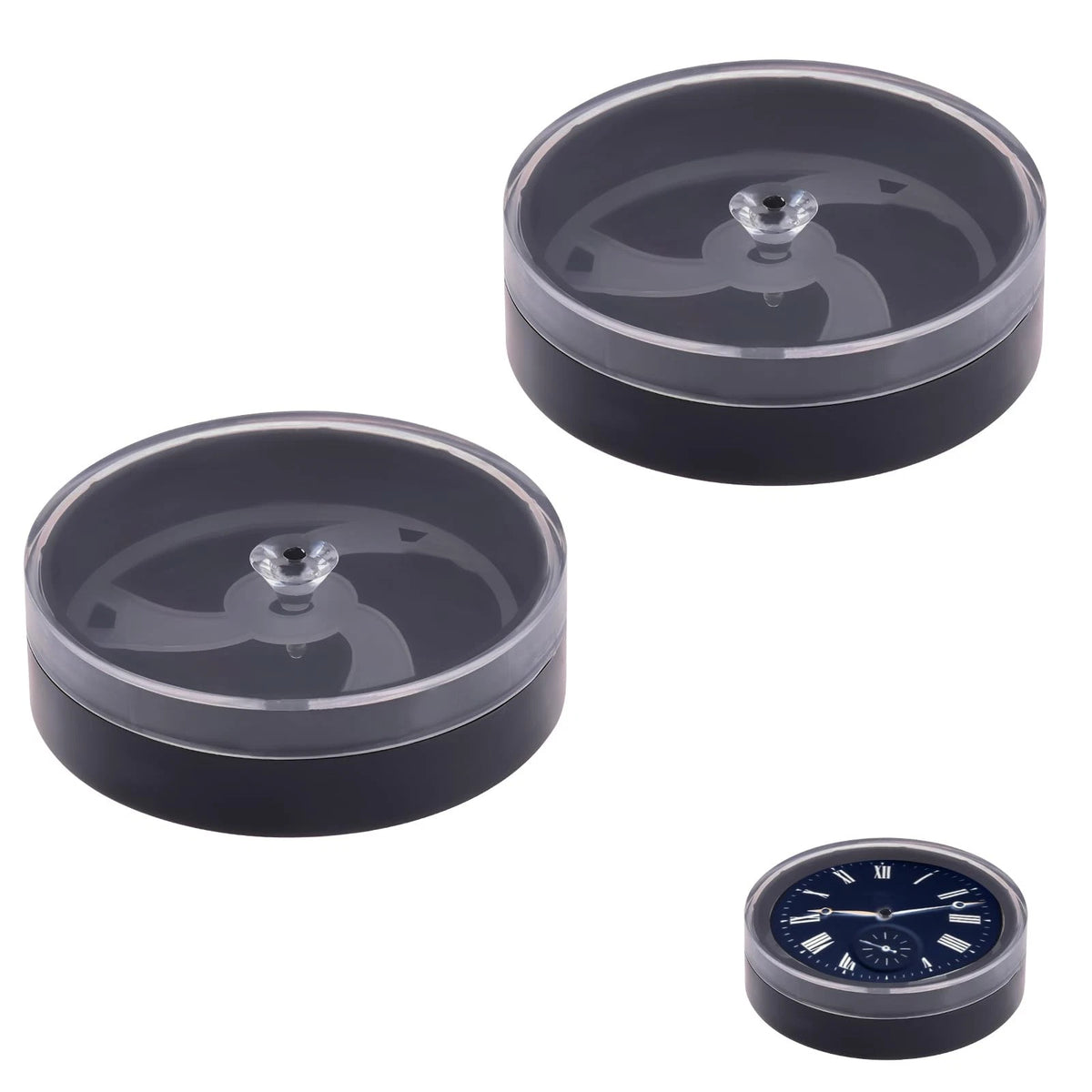 CYUXING 2Pcs Portable Watch Dial Storage Box, Dust-Proof & Scratch-Proof...