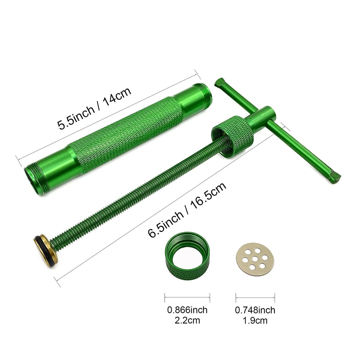 Clay Extruders Fondant Extruder with 20 Discs, Sugar Paste Cake Decor Green
