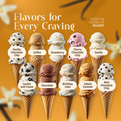 Triple Scoop - Premium Vanilla Ice Cream Mix For Maker. 1 Pack