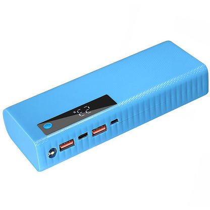 Blue DIY Power Bank Box 5*21700 Battery Charger Case PD22.5W Fast Charging Box E