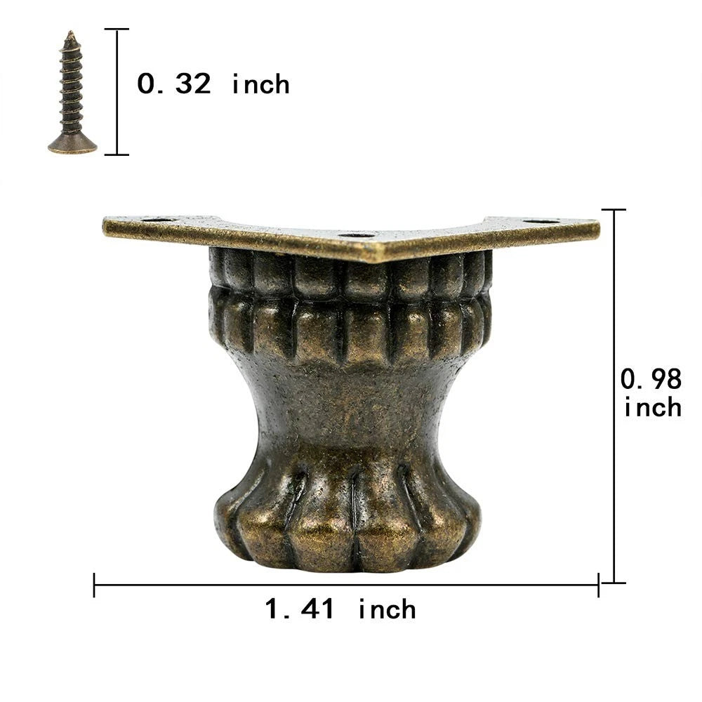 PGMJ 20 Pieces Jewelry Box Feet Retro Design 8.4 cm x 14.4 x 3.4 cm, K45_s