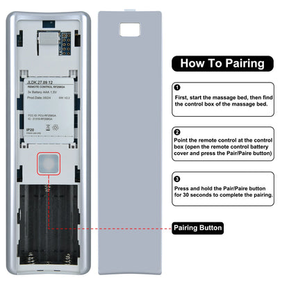 Replacement Remote Control For Serta Motion Essentials/iSeries Adjustable Beds