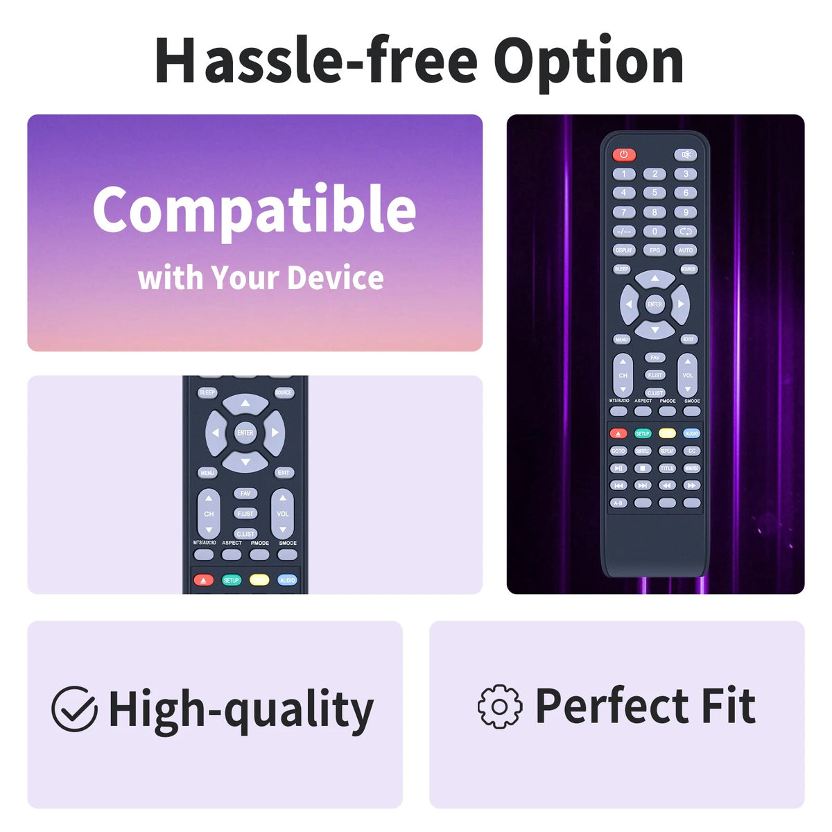 For Sylvox Deck-Series Pool-Series UHD LCD Outdoor TV Remote Control -