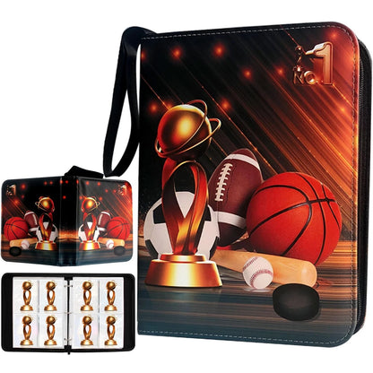 Sports Card Binder 400 Pockets Trading with 400 Pockets,