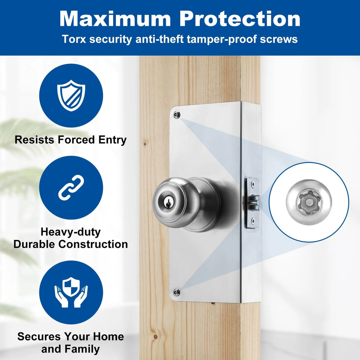 U 9551 Stainless Steel Lock and Door Reinforcement Finish