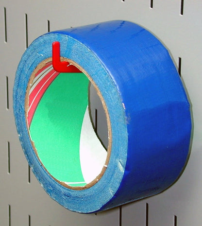 Wall Control 2-7/8in Long Reach Hook Pack - Slotted Metal of 1, Red