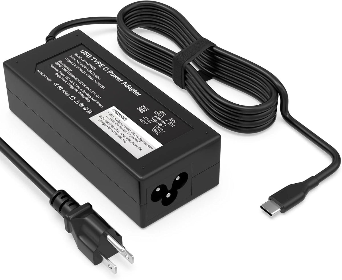 Universal Chromebook Charger-45W USB-C Power Adapter Compatible 45W USB C