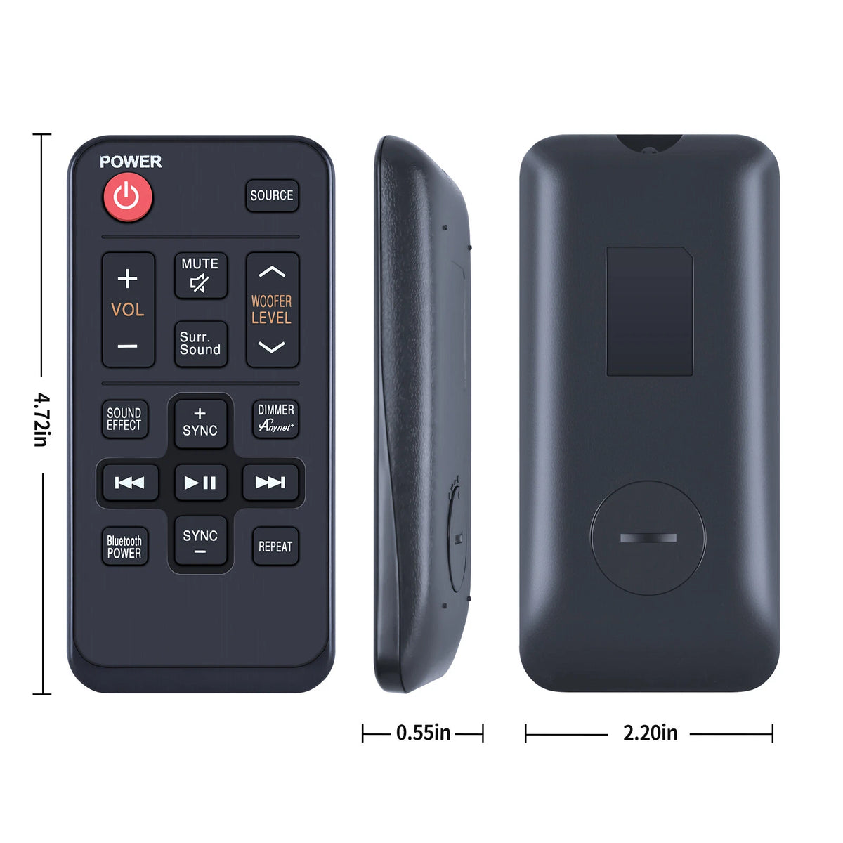 AH59-02615A For Samsung Sound bar Remote Control HW-HM60 HW-HM60C