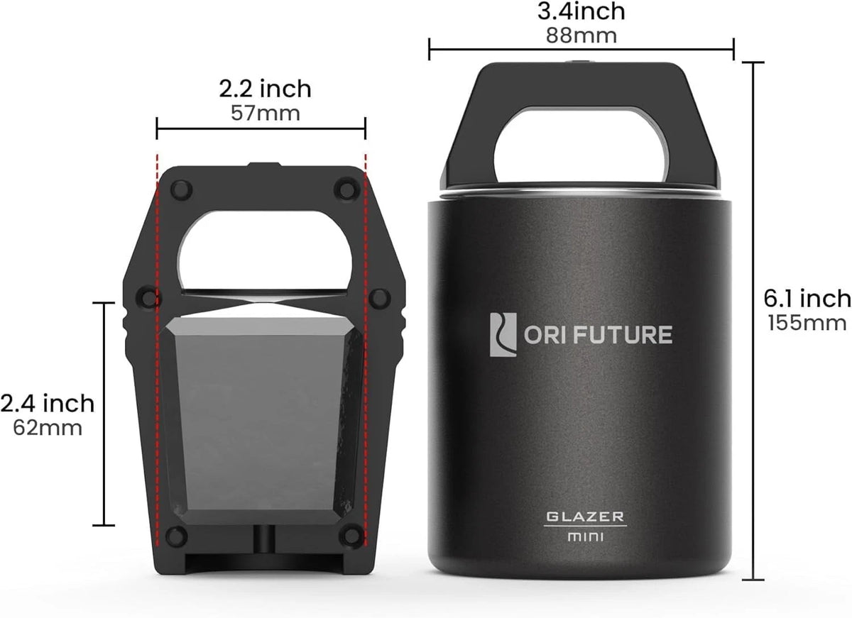 ORI Future GLAZER mini, Clear Ice Cube Mold, Maker for Normal, Dark