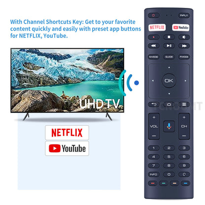 Voice Remote Control For JVC RM-C3363 ANAM Konka RM-C3329 Smart TV 40H33A 65U55A