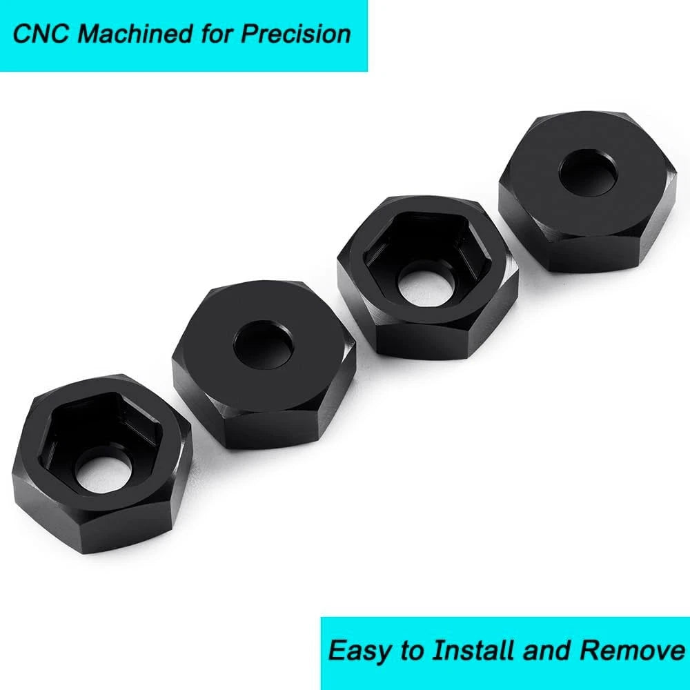 MORLORDY 4Pcs 12mm to 14mm Aluminum CNC Wheel Hex Hub Adapter Spacers for...