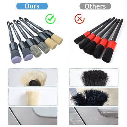 MVEQRRN 6 Pcs Car Detailing Brush 6pcs car detailing brush set (AS PICTURES)
