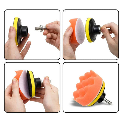 CANOPUS Buffing Pads, Polishing Pad Kit, Buffer for Car Detailing, 11 Pieces