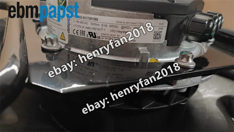 Ebmpapst K3G560-8317081580 Centrifugal Fan 400V ??560MM 6.0A Air Conditioner Fan