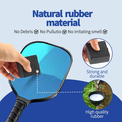 WALACT 2PCS Pickleball Paddle Eraser, Carbon Cleaner, Quick & Effective Black