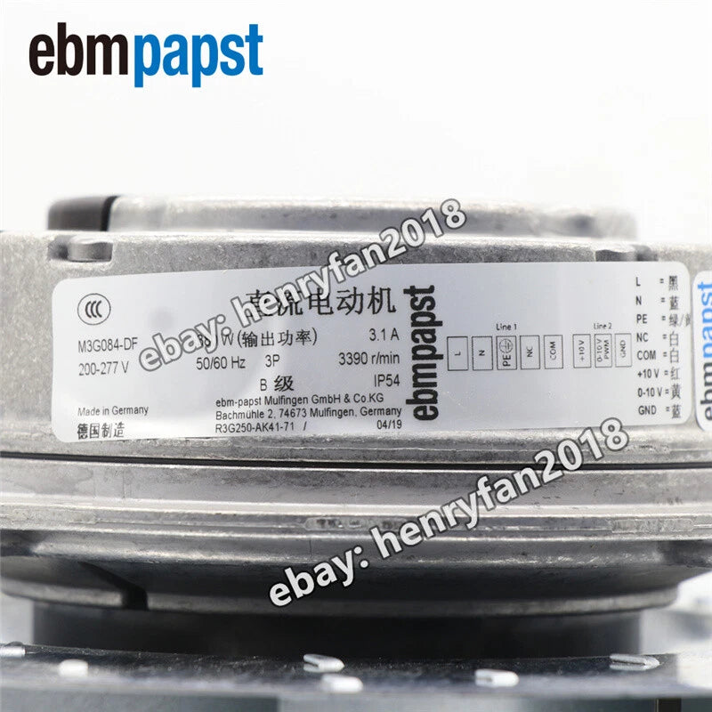 Ebmpapst R3G250-AK41-71 Cooling Fan 230V 490W 3.1A ??250MM EC Centrifugal Fan