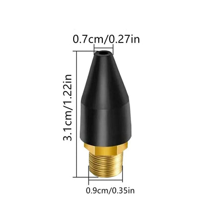 8PCS Blow Gun Rubber Tip, Air Nozzle with 1/8" NPT Male for Air Compressor