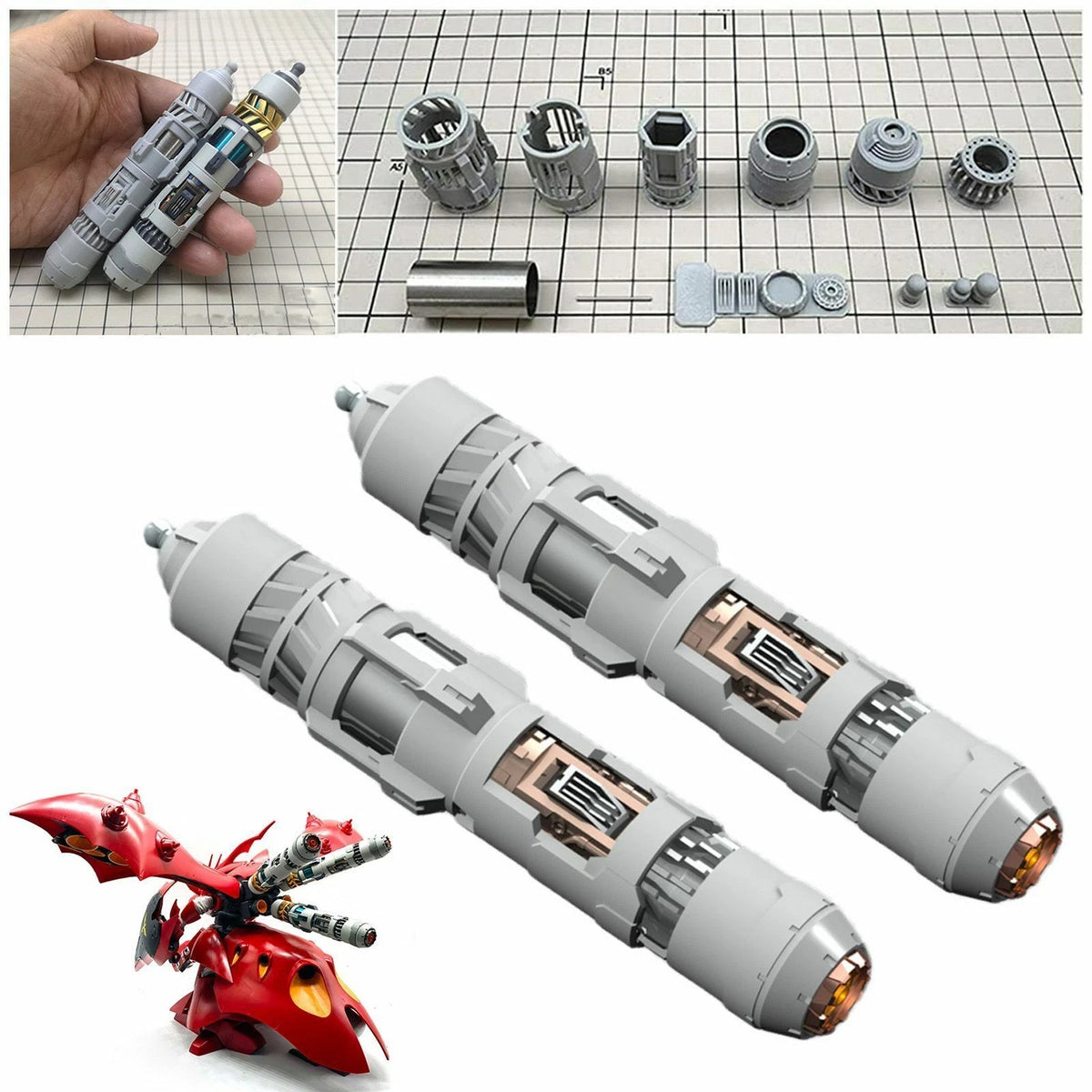 2 Pcs Fuel Tank Kit For Gundam HG 1/144 Model Kit Decoration Collection