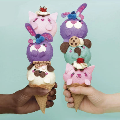 Klutz Sew Your Own Ice Cream Animals Compact, Multicolor