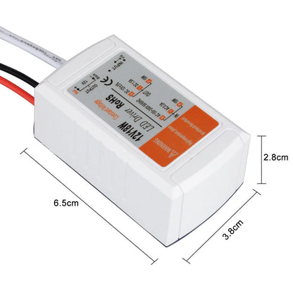 LED Driver AC 120V/240V to DC 12V Transformer Power Adapter Home Converter 18W