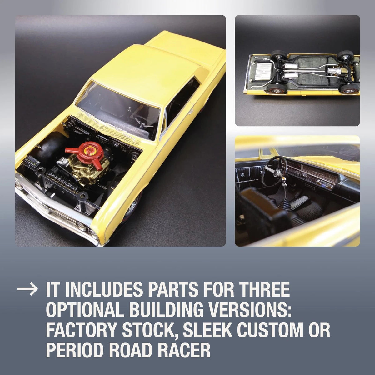 AMT 1964 Olds Cutlass 442 Hardtop 1:25 Scale Model Replica, Factory Color