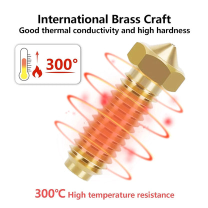 10PCS Brass Nozzles for Anycubic Kobra 2, 3D Printer Parts 0.4mm...