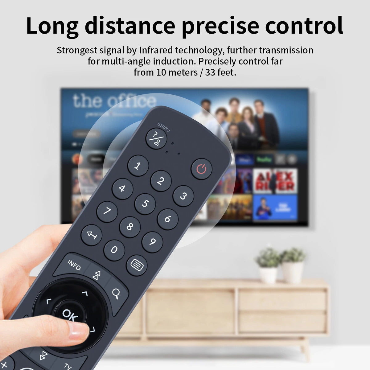 T4HU2020/41K Replacement Remote Control For Ocilion IPTV Set Top Box