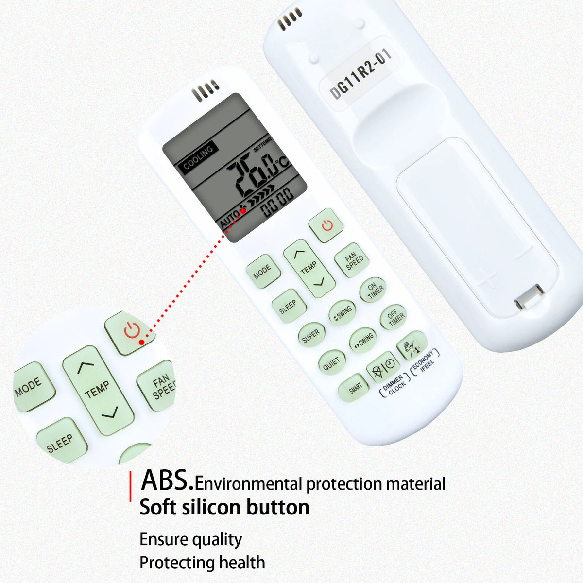 DG11R2-01 Remote Control For Westinghouse Air Conditioner WHS09WMA11S