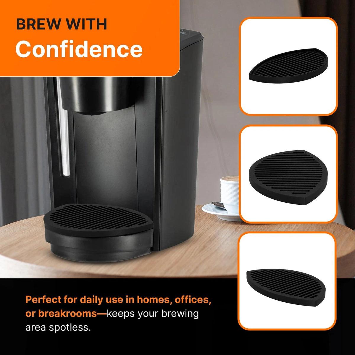 SplashNColor Drip Tray Replacement Compatible with Keurig Small, Black