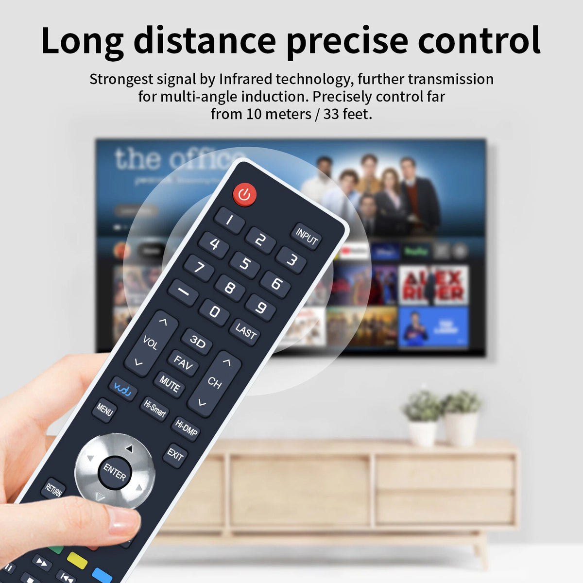 EN-33921HS Remote Control For Hisense LED HDTV TV 42T710DW 46T710DW 55T710DW