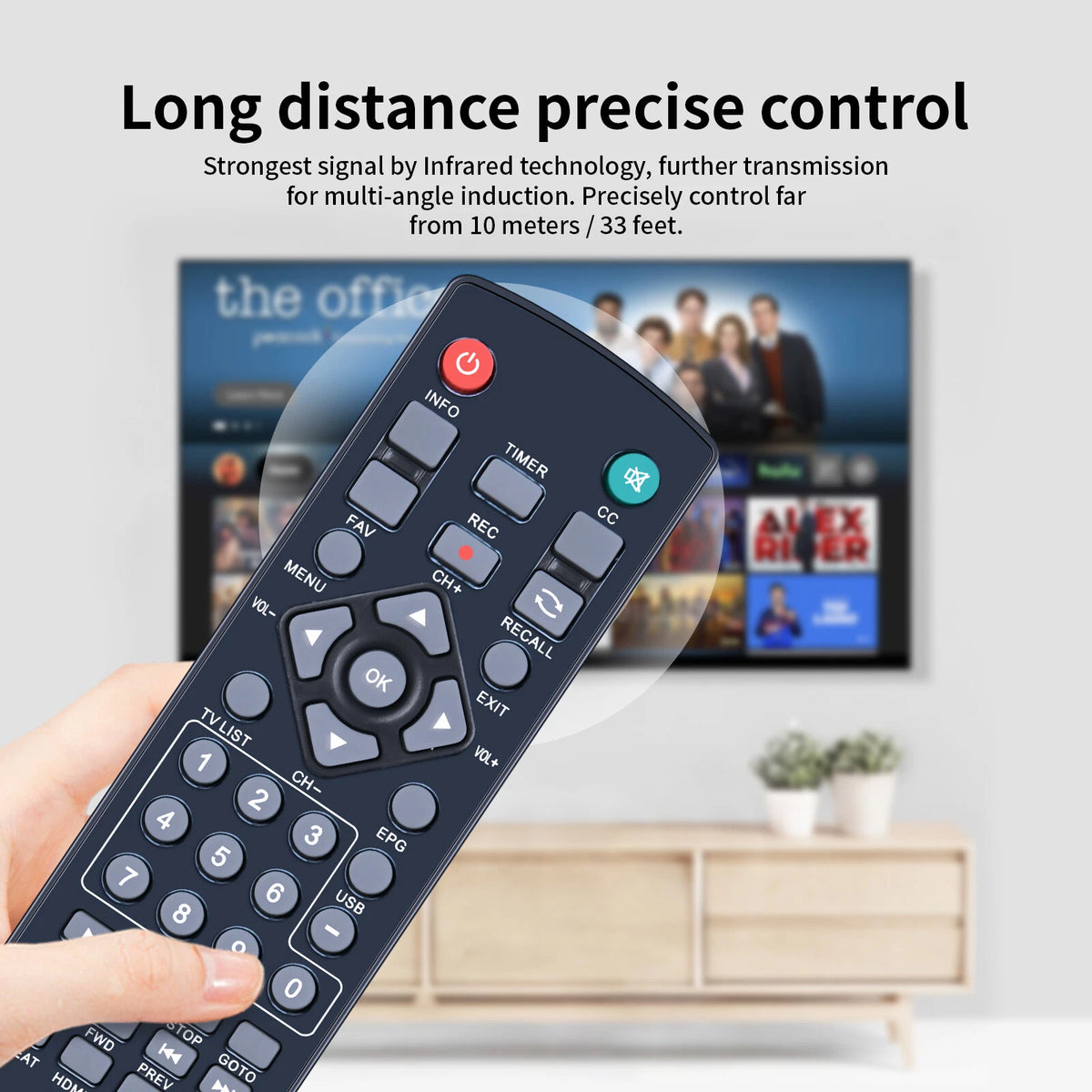 Remote Control For Mediasonic Homeworx HW130STB Digital TV Converter Box