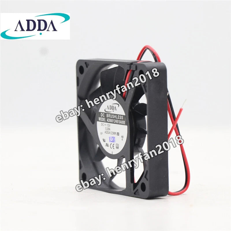 ADDA Fan AD06012HB10A000 Axial Fan DC 12V 0.26A 60*60*10MM 6CM Cooling Fan