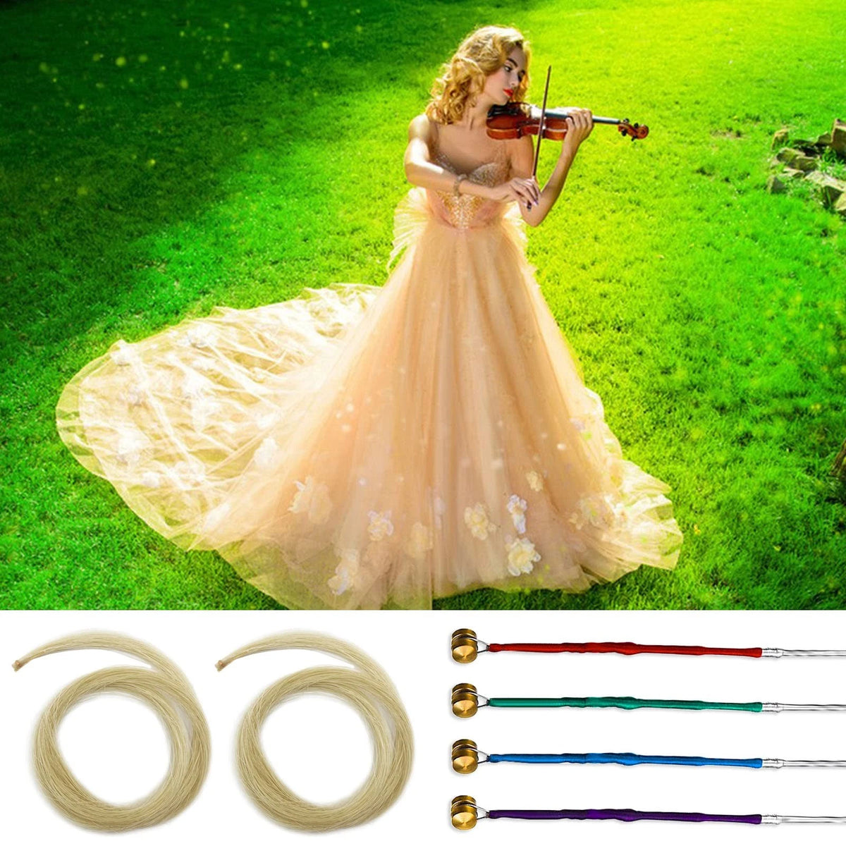 Violin Strings 4/4 Full Set, SourceTon Metallic (Gold, Silver)