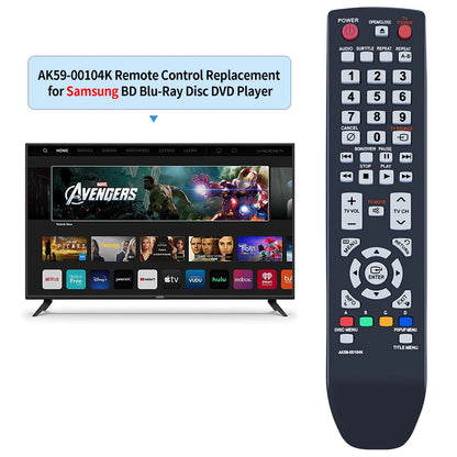 AK59-00104K Remote Control For Samsung Player BDP1590 BDP1600 BDP1650