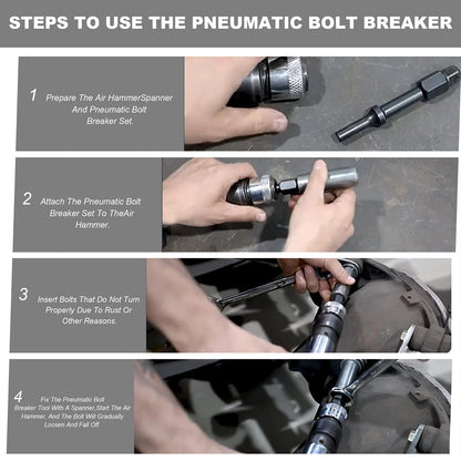Pneumatic Bit Set 37315 3/8" & 37316 1/2" Bolt Breaker Shake 'N Break Helps