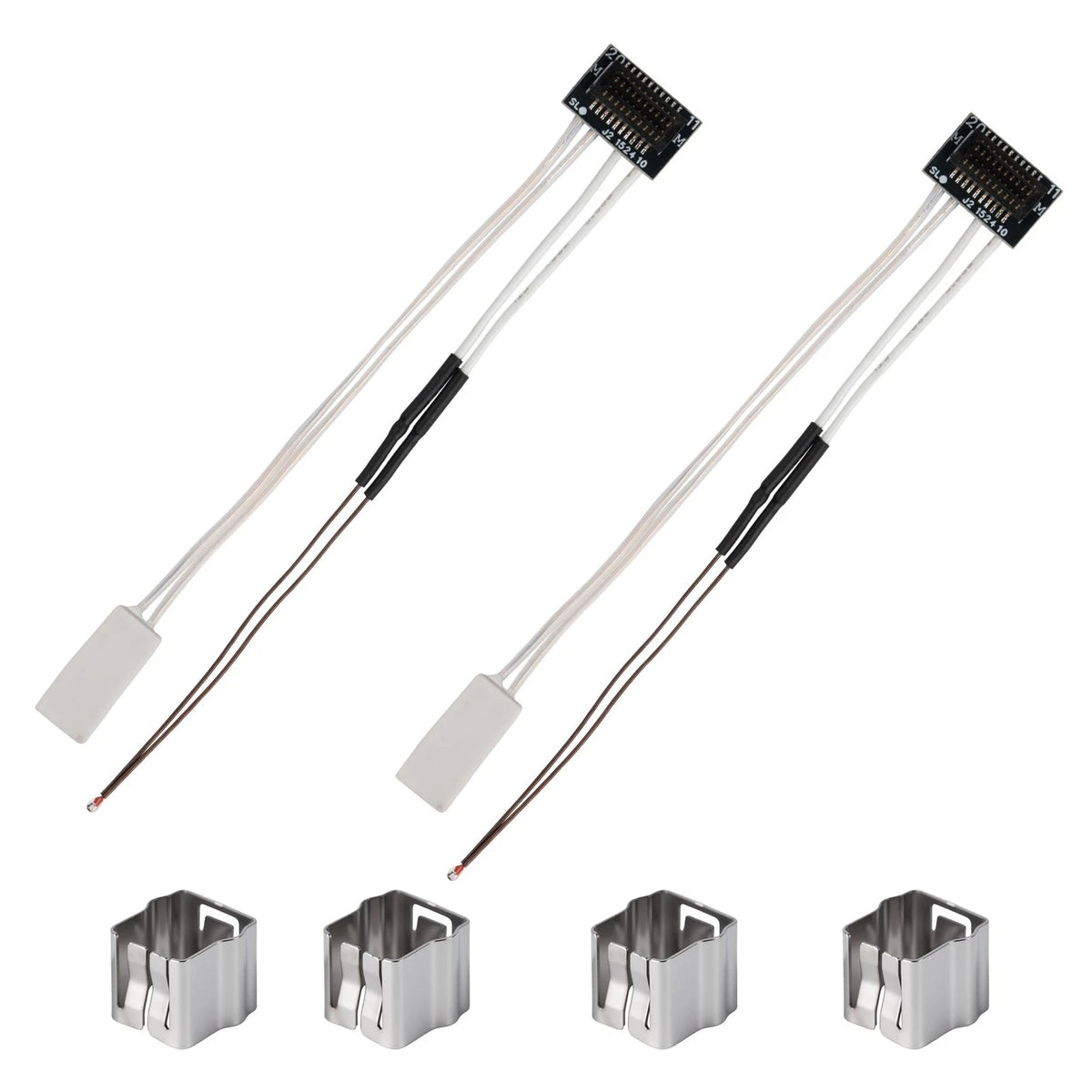2 Pack Ceramic Heater and Thermistor Kit for Bambu Lab P1P/P1S, 24V 48W...