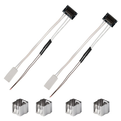 2 Pack Ceramic Heater and Thermistor Kit for Bambu Lab P1P/P1S, 24V 48W...
