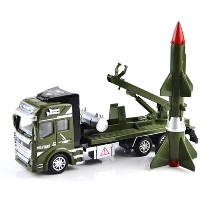 1:64 Pull Back Military Truck Car Model Collection Vehicle Toy Kids Gift Display