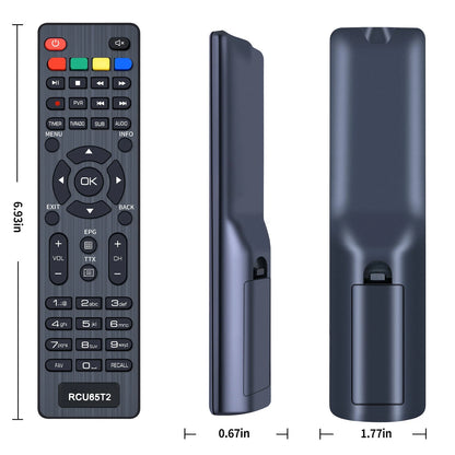 RCU65T2 Replace Remote Control For Comag SL65T2 DVBT2 Digital Receiver