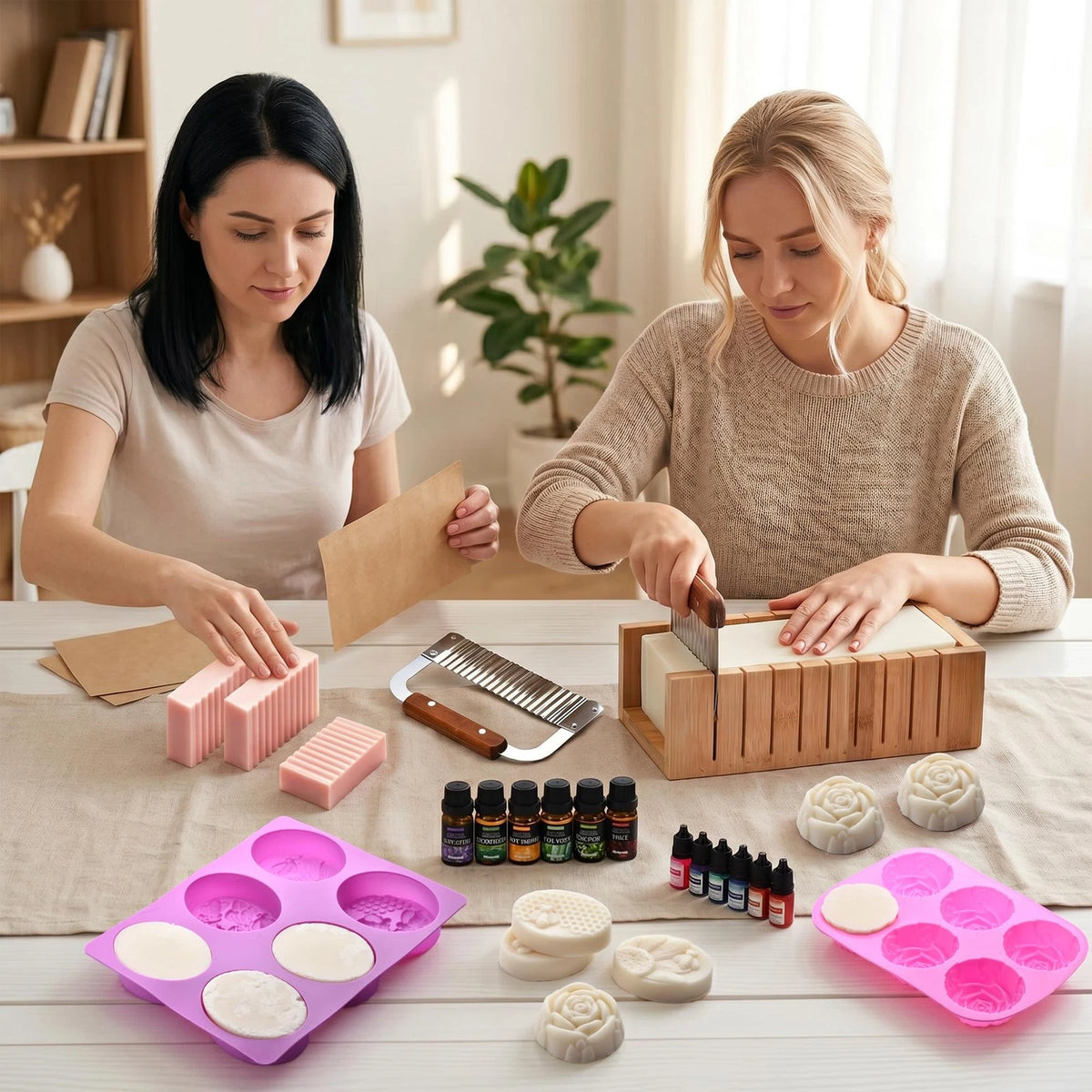 Soap Making Kit for Adults All-in-One Supplies Includes Purple