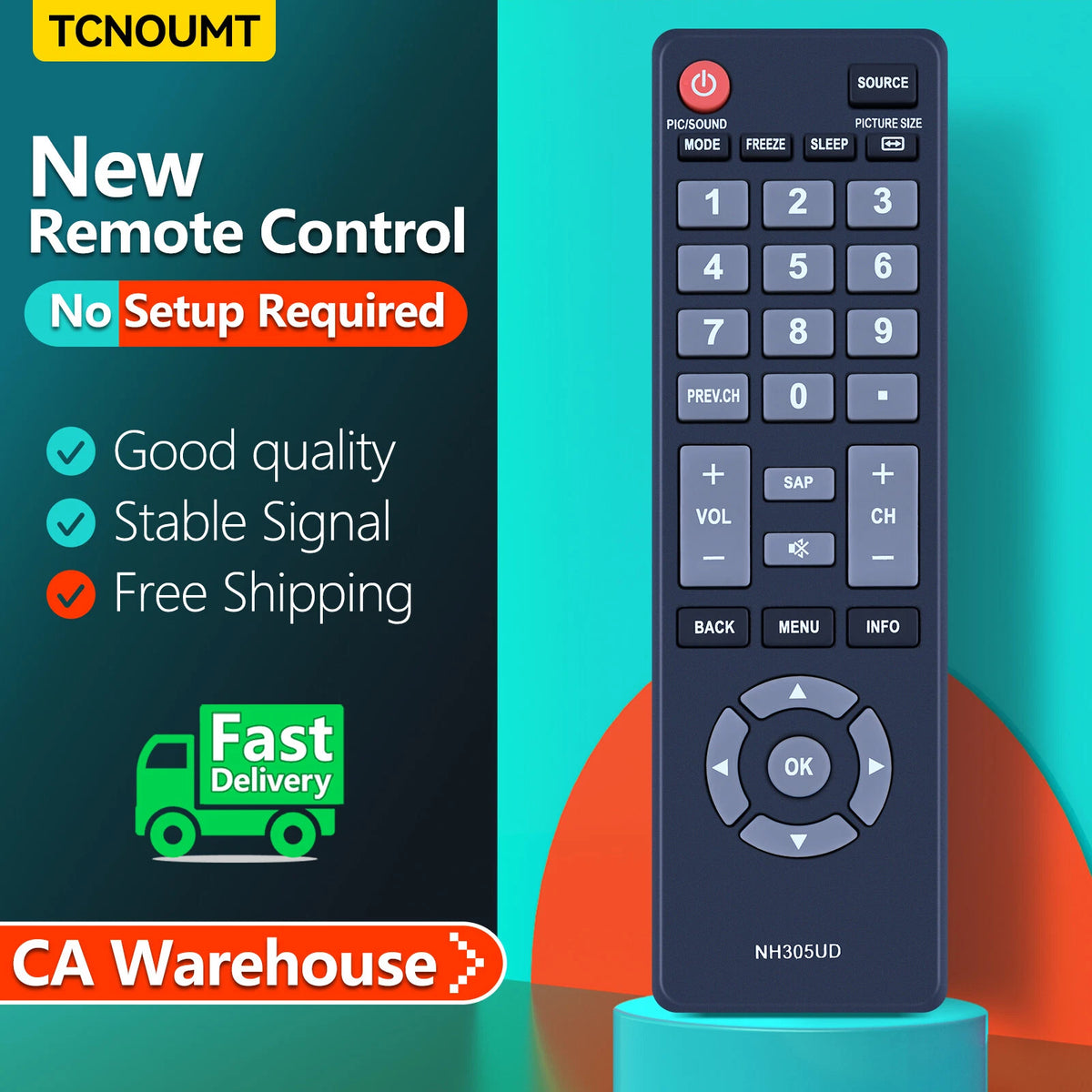 NH305UD Remote Control For Emerson LCD TV LF501EM4F LF501EM5 LF501EM5F