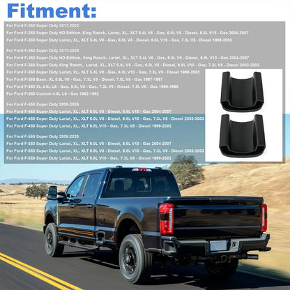 2Pcs Rear Leaf Spring Insulator Insert For Ford F-350 E8TZ-5A978-A