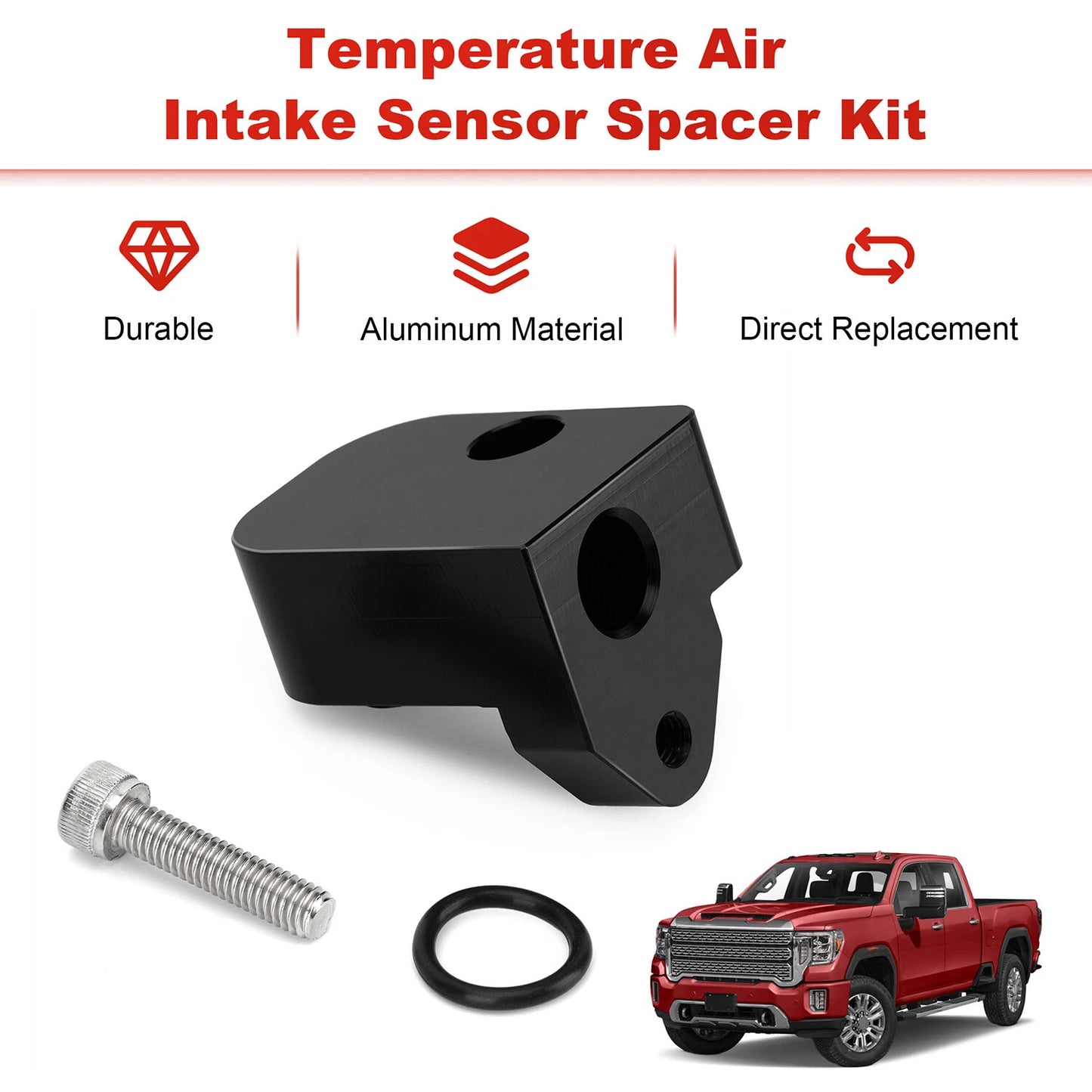 For 2017-2024 Chevy GM 6.6L Diesel MAP Air Intake Temperature Sensor Spacer