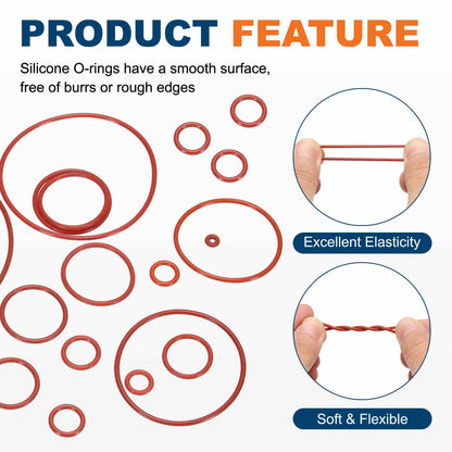 DEFANEX 20pcs Silicone O-Ring (63.6mm OD 60mm ID 1.8mm 63.6mm x x
