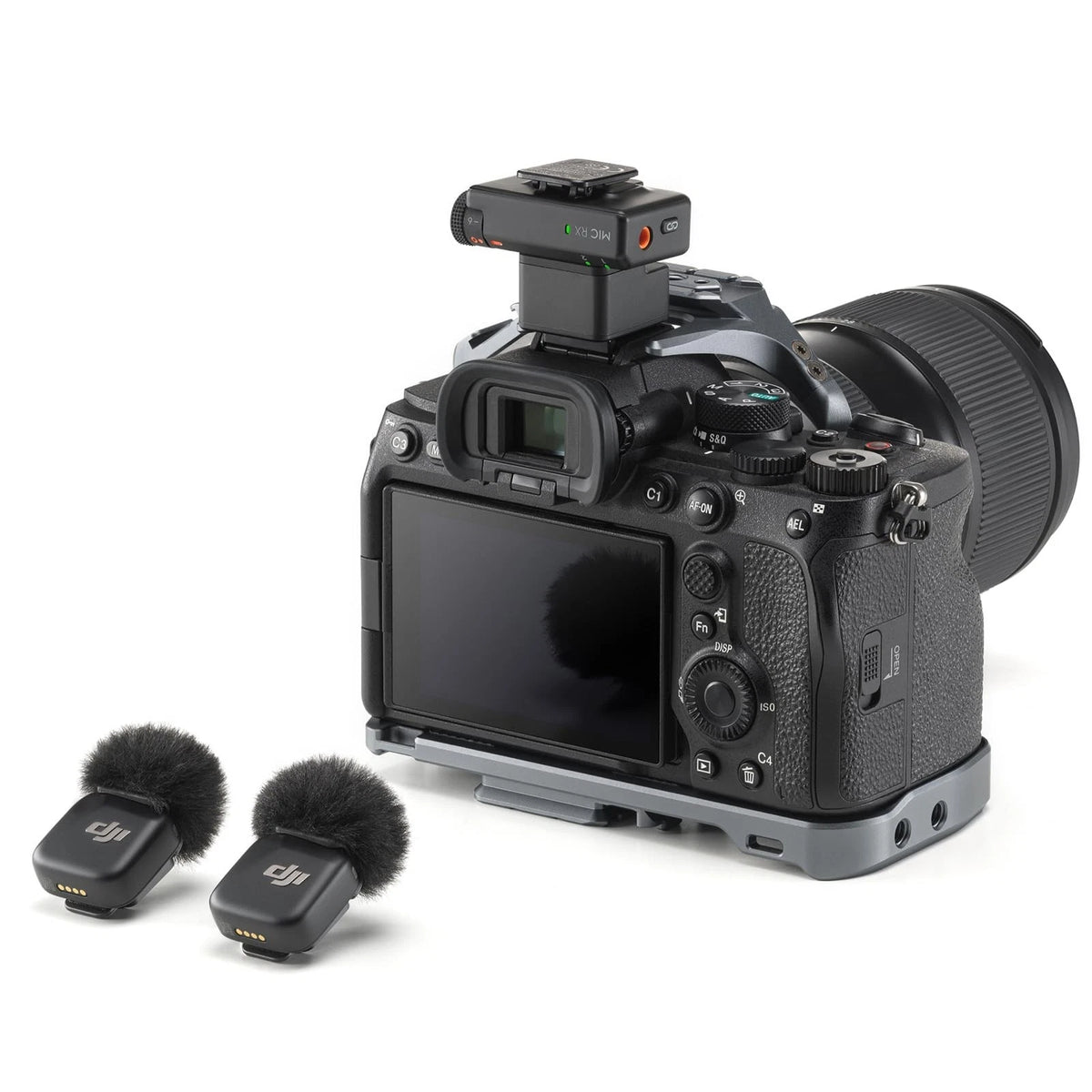 Fraternize  for DJI Mic 3/Mic Mini Camera Adapter, Connect Black
