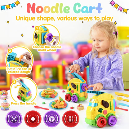 PLAY 2 in 1 Color Dough Kitchen Creations Set, Ice Medium, Yellowish Purple